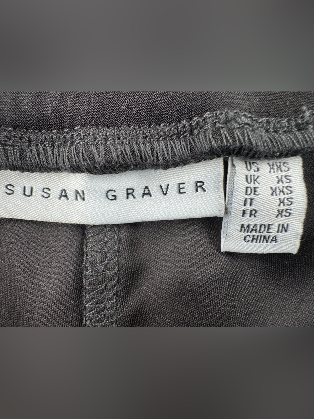 Susan Graver Pull On Elastic Waist Black Straight Leg Pants - Picture 2 of 7